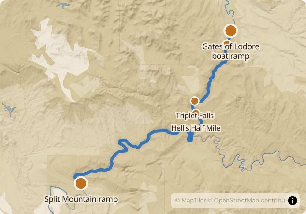 Gates of Lodore route map