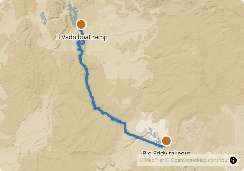 Rio Chama route map
