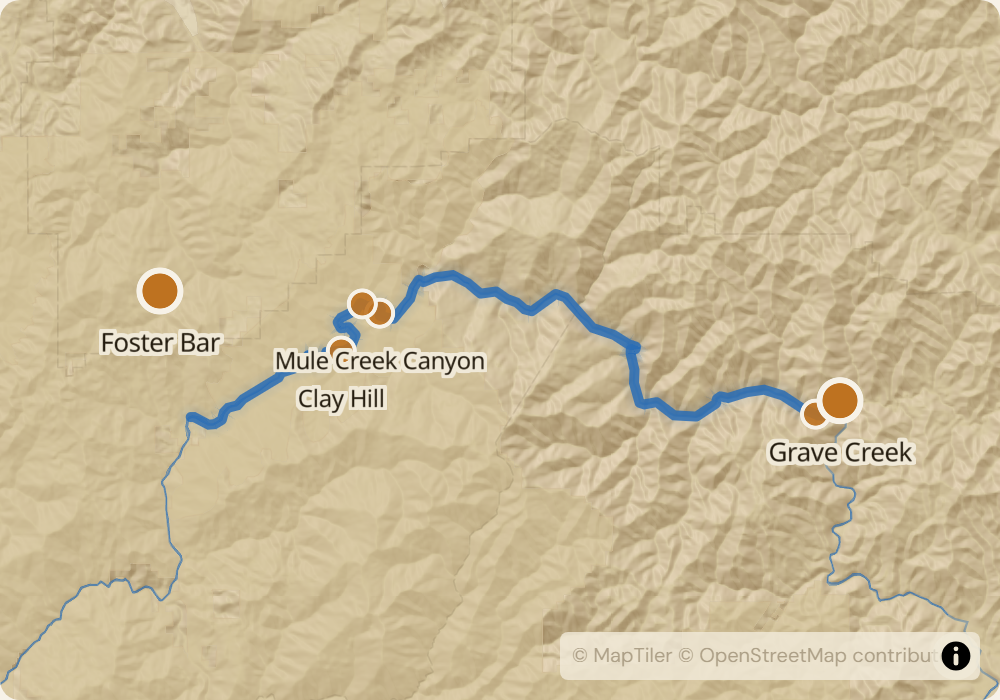 Rogue River route map